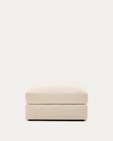 Alea ecru chenille footrest